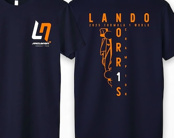 Lando Norris 2025 Formula 1 World Champion Shirt, McLaren F1 T-Shirt