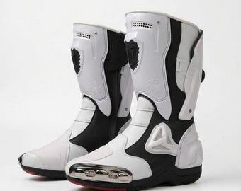Custom Professional Motorcycle Racing Boots | Professional Moto Riding Protective Biker Gear