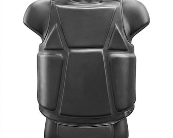 Custom Professional Black Chest Guard, Martial Arts Chest Protector, Sparring Gear, Adjustable Training Vest