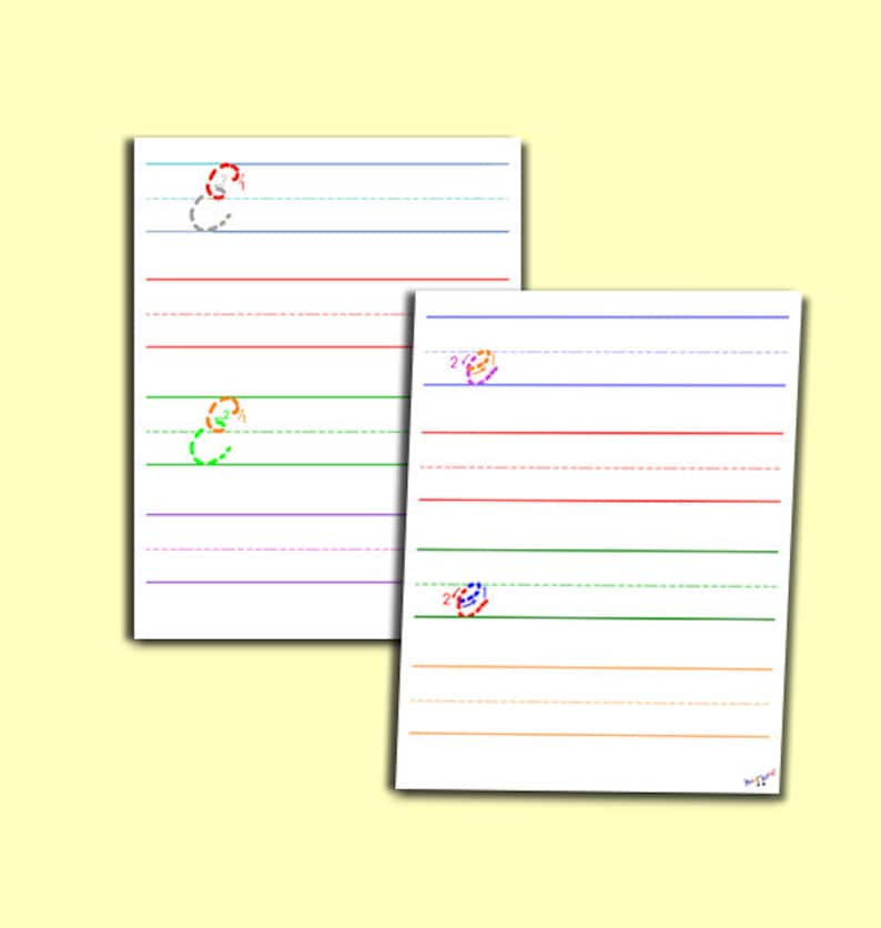 Cursive E Worksheet Capital Cursive E Lowercase Cursive E | Etsy