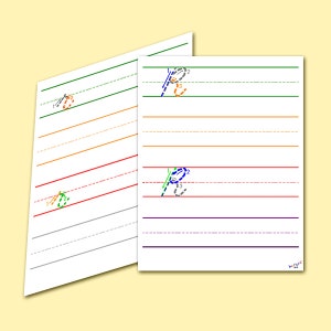 Handwriting Paper (Dotted, Blank): 100 Pages - Writing Paper for Kids'  Cursive and Letters: Preschool, Kindergarten, and First Grade Handwriting  Paper for Cursive and Letters: Grace, Emma: 9798753441881: : Books