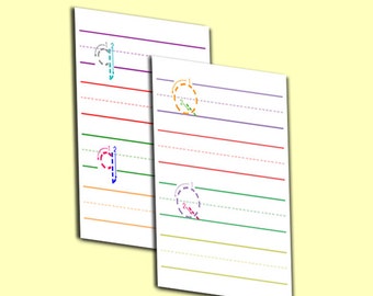 Letter Q Worksheet - Color Coded Traceable Letter Q Practice Tracing Preschool Kindergarten Homeschool Dyslexia Kids