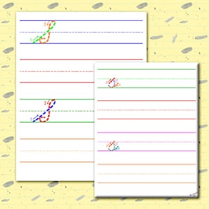 Feuille de travail Cursive S - Capital Cursive S, Minuscule Cursive S