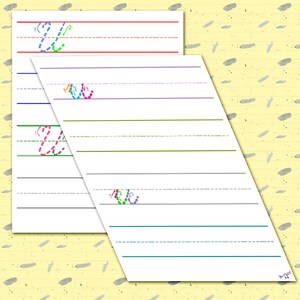 Feuille de calcul U cursif - U cursif majuscule, U cursif minuscule