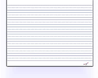 paper with dotted lines for writing Lined Paper - Kindergarten, Preschool, Elementary, Homeschool, School Lined Paper, Dotted Lined Paper
