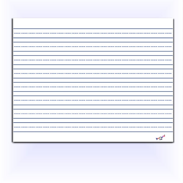 Lined Paper - Kindergarten, Preschool, Elementary, Homeschool, School Lined Paper, Dotted Lined Paper