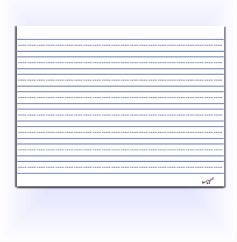 Printable Lined Paper - Large Lined Paper, 3 Lined Paper, School Lined Paper