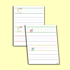 Printable Lined Paper - Large Lined Paper, 3 Lined Paper, School Lined Paper