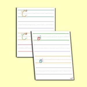 Feuille de travail Cursive C - Capital Cursive C, Minuscule Cursive C