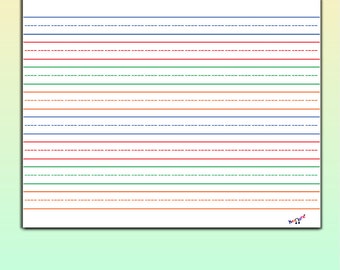 printable lined paper large lined paper 3 lined paper etsy
