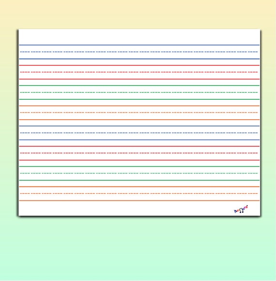 Printable Lined Paper Large Lined Paper, 3 Lined Paper, School Lined Paper  -  Singapore