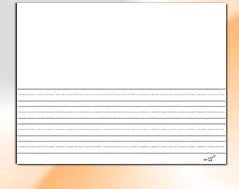 Line Paper - Story Paper for Kindergarten and Preschool Kids