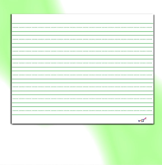 Dotted line writing paper