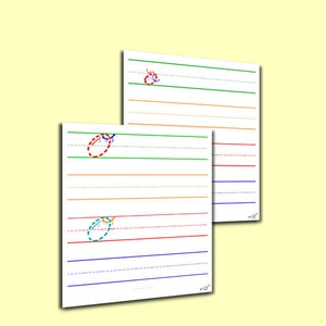 May include: Two printable worksheets for practising writing the letter 'o'. Each worksheet has a dotted 'o' at the top and multiple lines for tracing the letter. The worksheets are designed for young children learning to write.