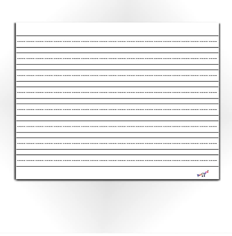 lined paper for kids blank lined paper preschool etsy