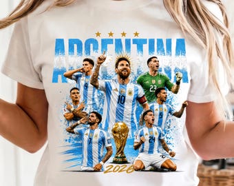 2026 Argentina World Soccer, PNG Argentina file, Argentina Football t-shirt and so on design, High Definition-Digital Download