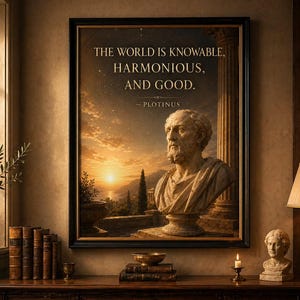 Plotinus - Stoic Philosophy Poster