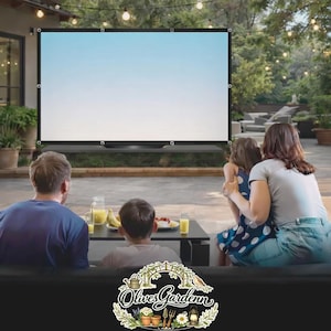 Projector Screen Fabric 3D Projection Screen Foldable Portable Movie Screen Home Cinema Wall Screen