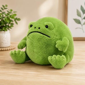 Peluche de rana suave y blandita / Compañero blandito, Alivio de la ansiedad, Regalo acogedor