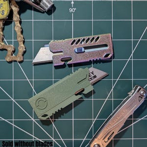 Origin EDC Allzweckmesser Griff - 3D Gedrucktes Taschen-Werkzeug - Kompakter Kastenschneider - Benutzerdefiniertes Bundle-Pack (2, 3 oder 4) - Hergestellt in Großbritannien [Nur Griff]