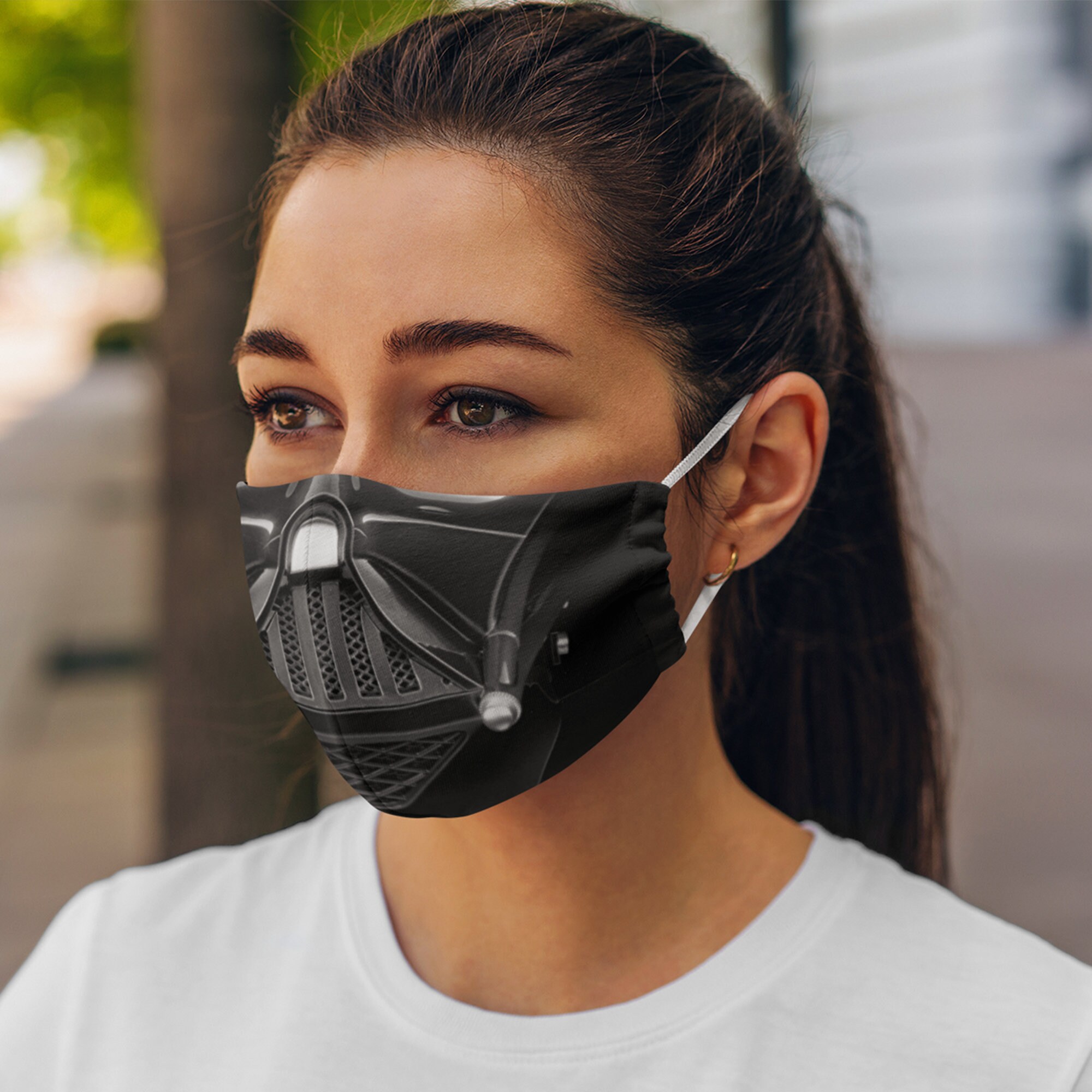 Darth Vader Face Mask with Filter Pocket/ 4-Layer ...