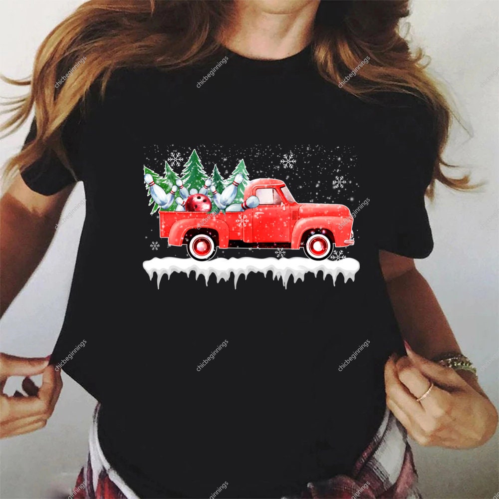 Bowling Truck, Merry Christmas 2022 Shirt