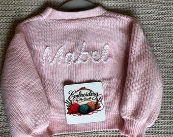 Hand embroidered children’s cardigan