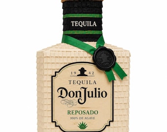 Personalized Don Julio Piñata | Tequila Bottle Piñata for Birthdays and Adult Parties