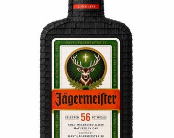 Jägermeister Piñata | Gepersonaliseerde flespiñata voor volwassenenfeesten en verjaardagen