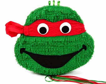 Custom Turtle Inspired Piñata – Handmade Birthday Party Decoration – Personalized Kids Party Gift