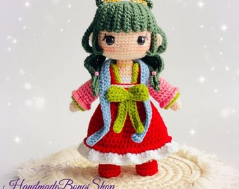 Maomao Crochet Doll, Apothecary Diaries Amigurumi, Handmade Anime Plush Gift