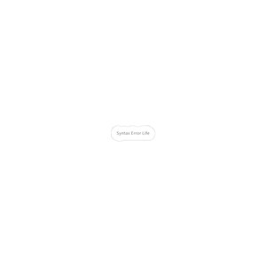 May include: A white sticker with a rounded rectangle shape. The sticker has a thin white border and the text "Syntax Error Life" in a simple sans-serif font.