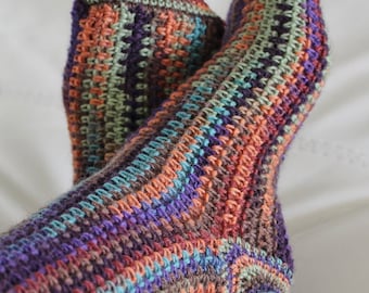 Patrón de crochet: calcetines cómodos de 4 capas