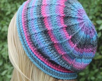 Crochet Pattern - Textured Beanie. 3 different styles in one.
