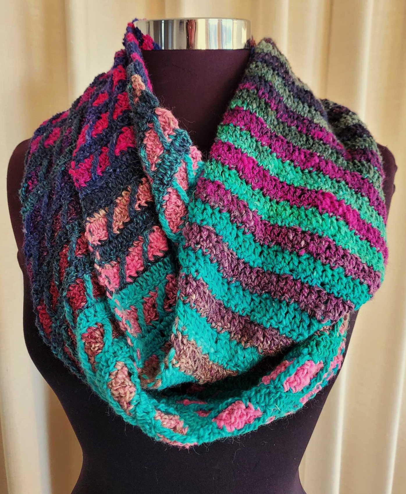 Crochet Pattern Slanting Steps Crochet Wrap or Cowl Etsy