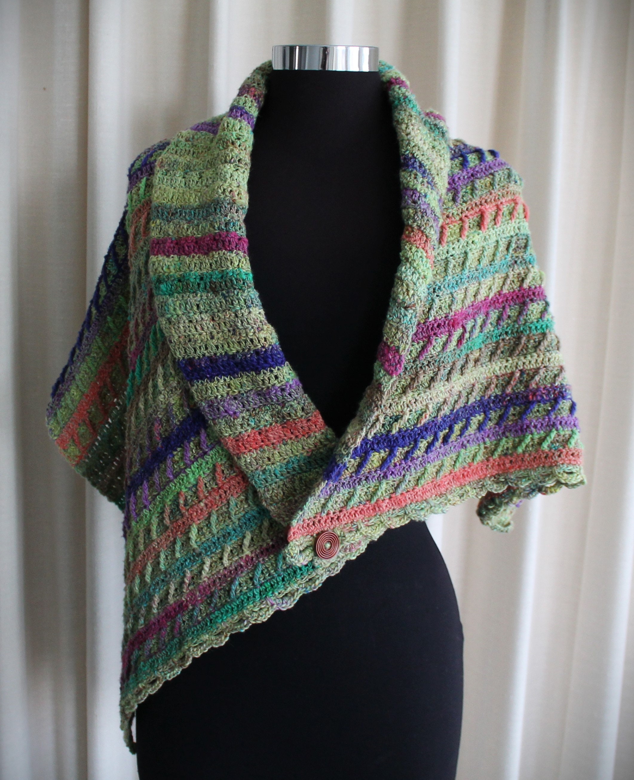 Crochet Pattern Slanting Steps Crochet Wrap or Cowl Etsy