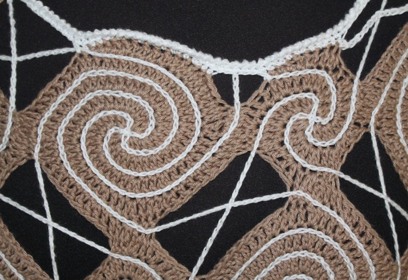 Crochet Pattern Swirls All Around A Cotton Summer Top Using Spiral