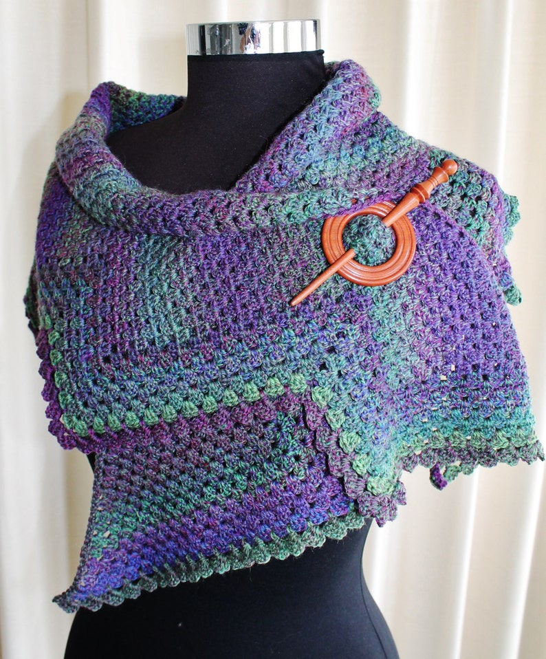 Crochet Pattern Chevron Granny Shawl - Etsy