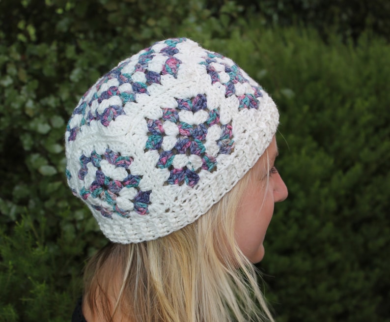 Crochet Pattern for a Granny Square Beanie Etsy