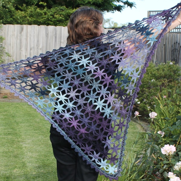 Crochet Pattern - Starry Shawl