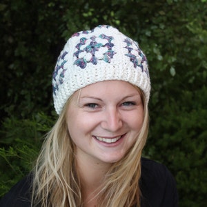 Crochet Pattern - Granny Square Beanie
