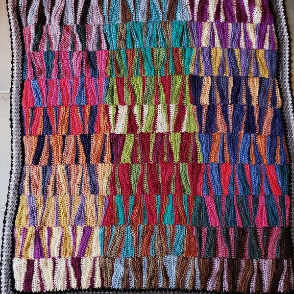 Crochet Pattern - Rainbow blanket