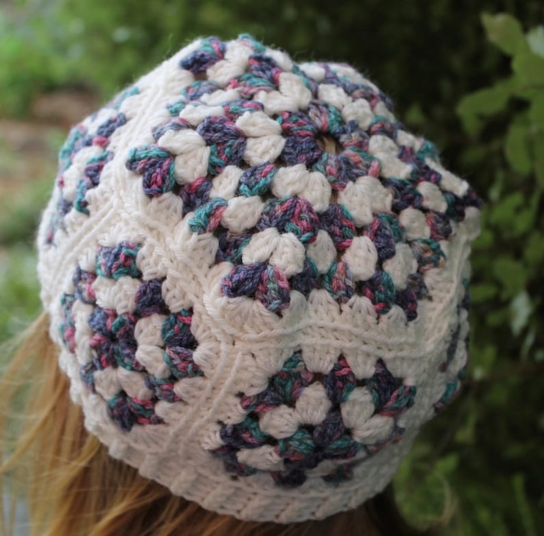 Crochet Pattern for a Granny Square Beanie Etsy