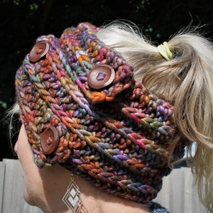 Crochet Pattern - Entwined headband and collar