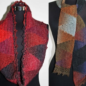 Crochet Pattern - Triangle Cowl and Scarf