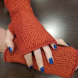 Crochet Pattern - Fingerless Mittens