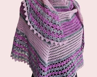 Crochet Pattern - Quattro Shawl