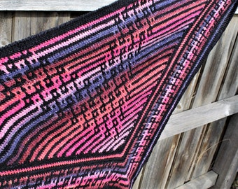 Mosaic Crochet Pattern - Victoria's Shawl