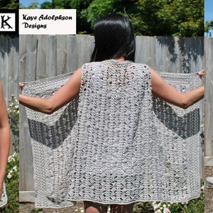 Crochet Pattern Cascade Vest. - Etsy