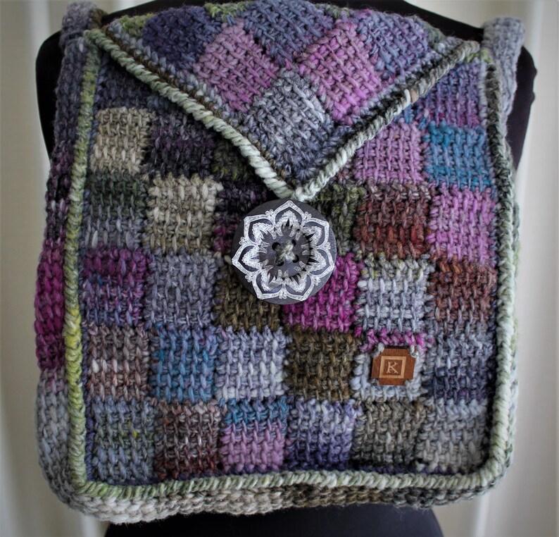Crochet Pattern Entrelac Shoulder Bag Etsy